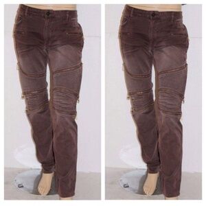 NEW ROBIN'S JEAN THE SHOW Moto Slim Jeans SZ 40